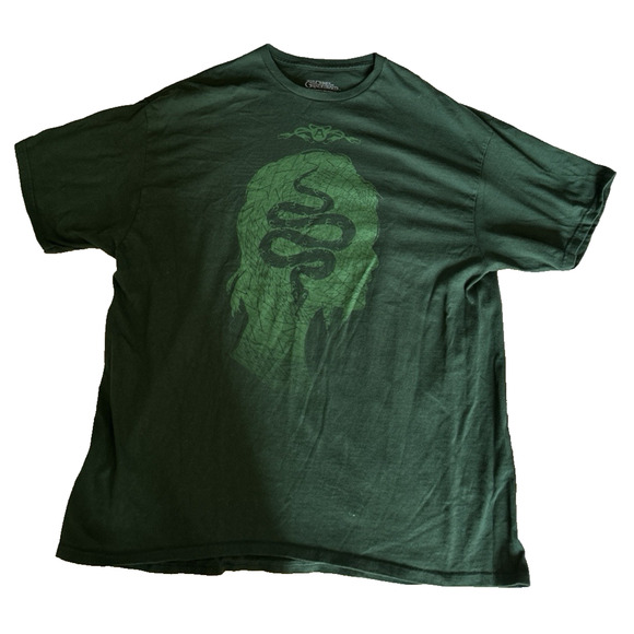 Fantastic Beasts Shirt Men’s XXL Green Short Sleeve Graphic Tee Grindelwald - Picture 1 of 6